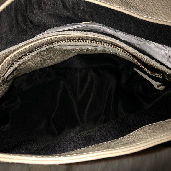 NWOT Vere Verto Leather Cream Convertible Backpack - Picture 6 of 8